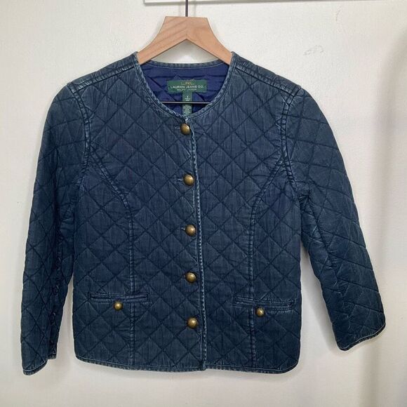 Lauren Ralph Lauren Jackets & Blazers - Lauren Ralph Lauren Quilted Denim Jacket